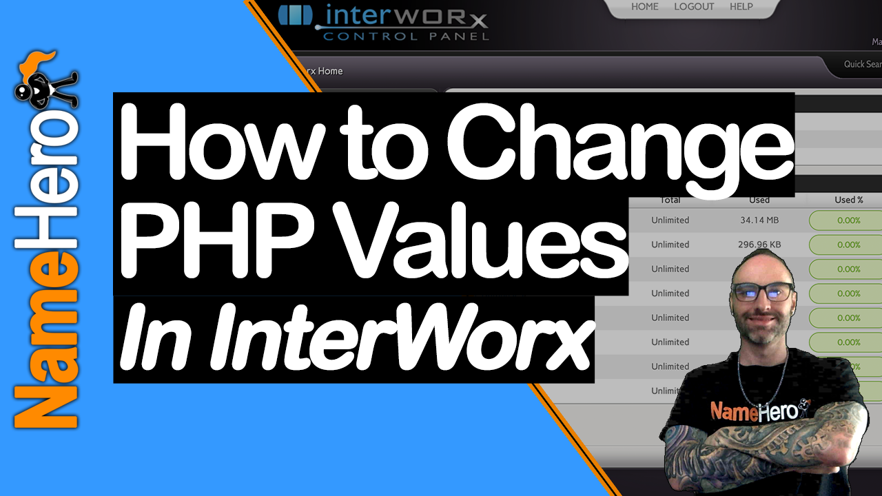 How To Change PHP Values In InterWorx