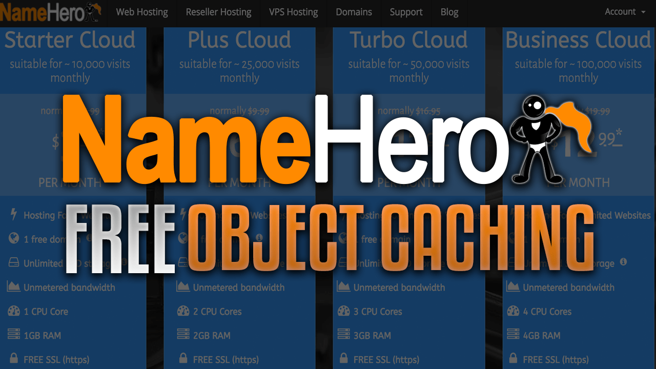 NameHero Free Object Caching