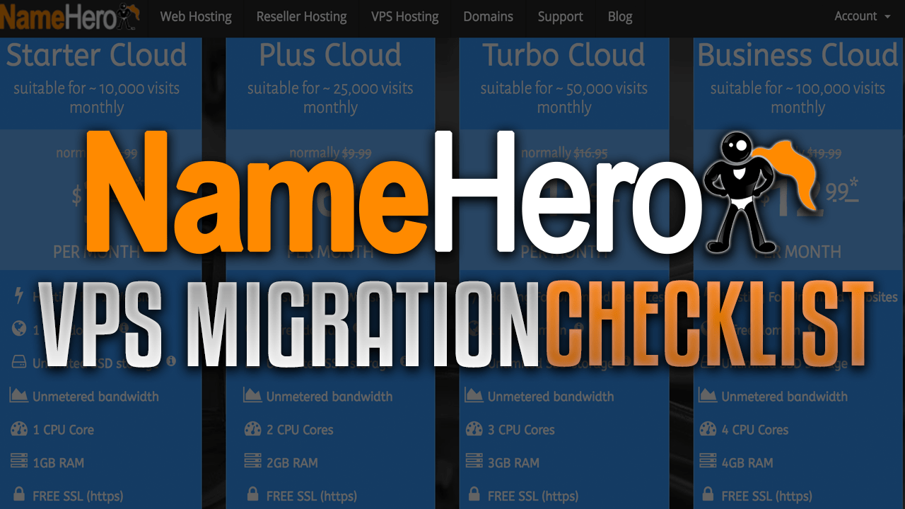 NameHero VPS Migration Checklist