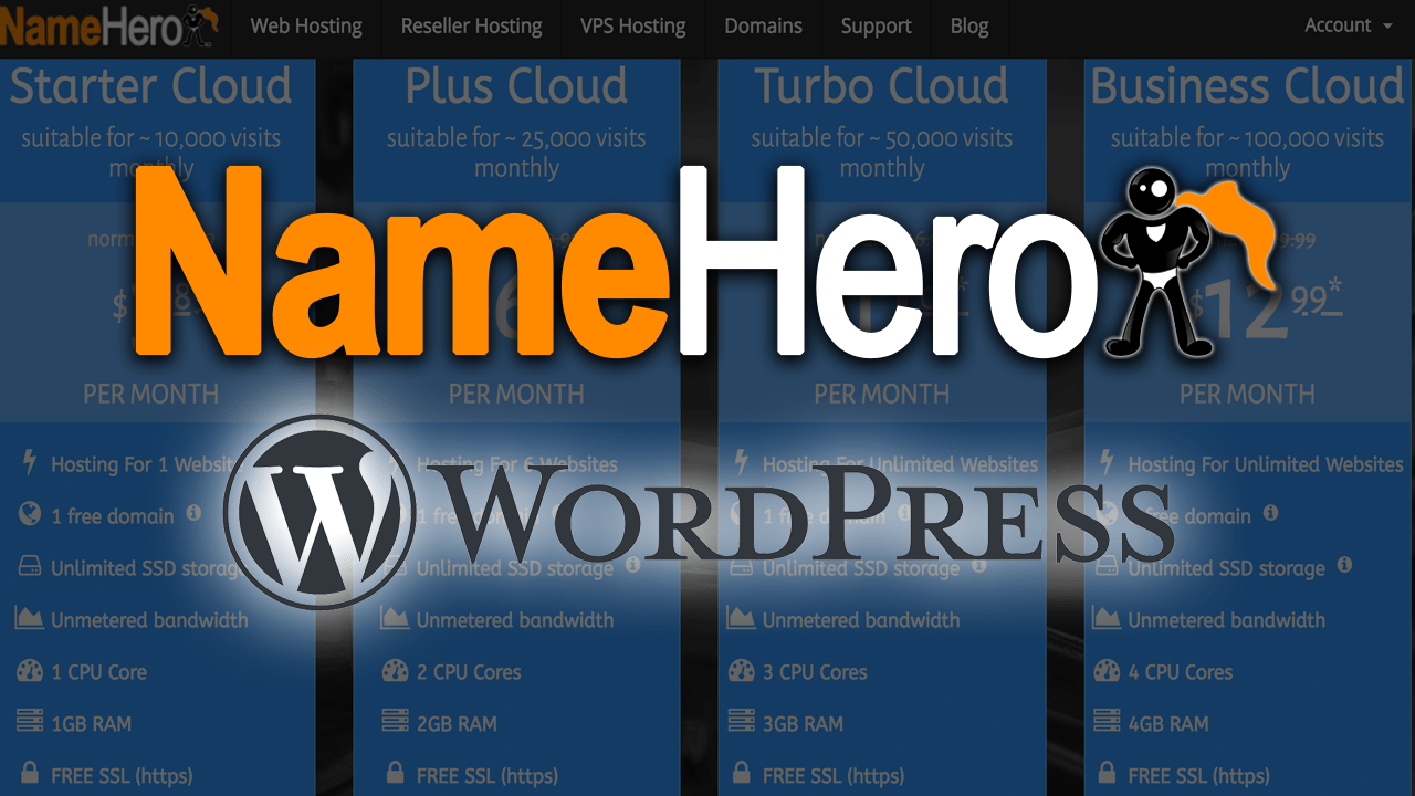 NameHero WordPress Hosting