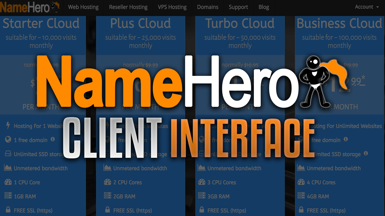 NameHero Client Interface