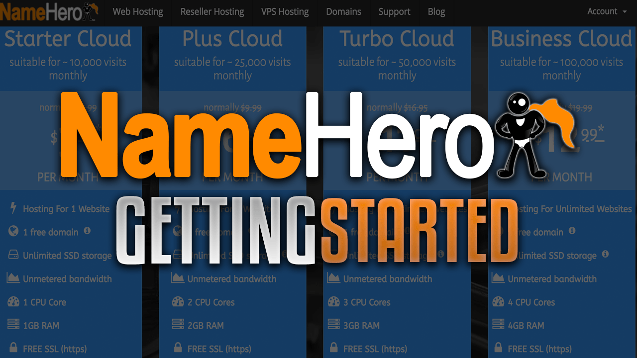NameHero Getting Started