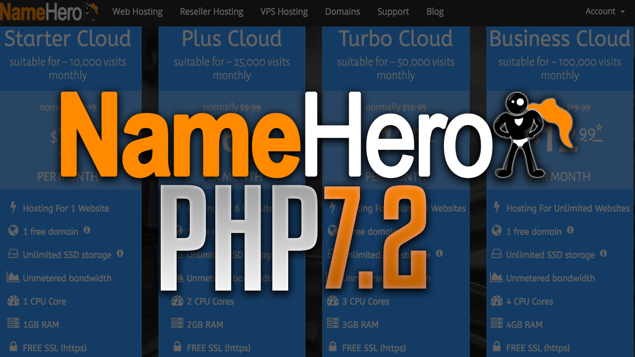 NameHero PHP7.2